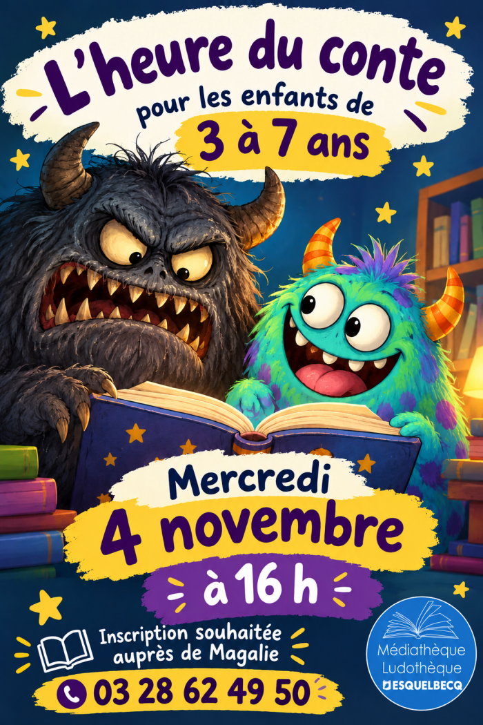 Heure du conte à la médiathèque