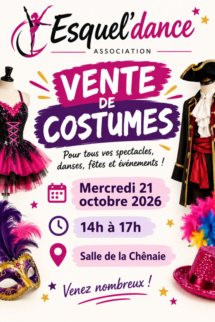 Vente de costumes - Esquel'dance