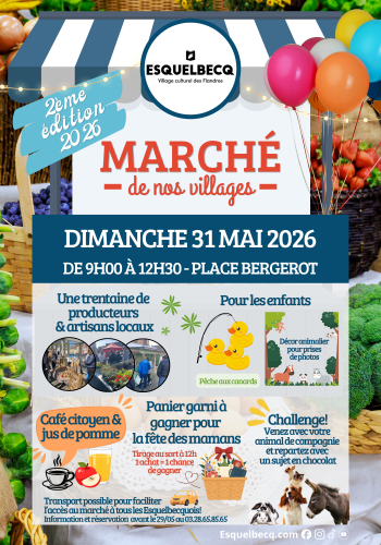 Affiche marché mai 2026